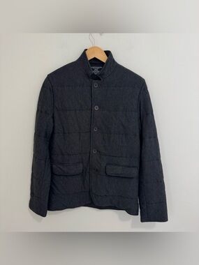 Majestic Filatures Charcoal Grey Quilted Jacket